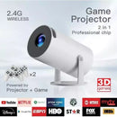 Proyector 4K Gamer Smart con 2 controles X10 Plus
